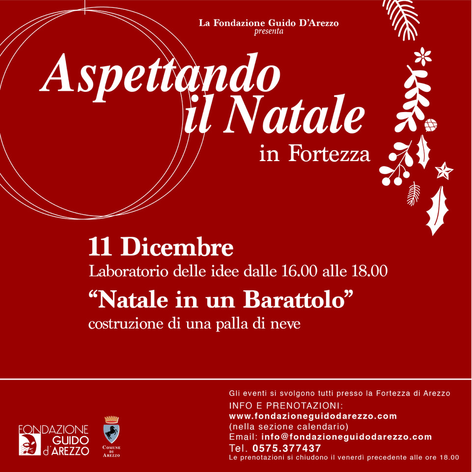 “Natale in un barattolo” evento 11 dic