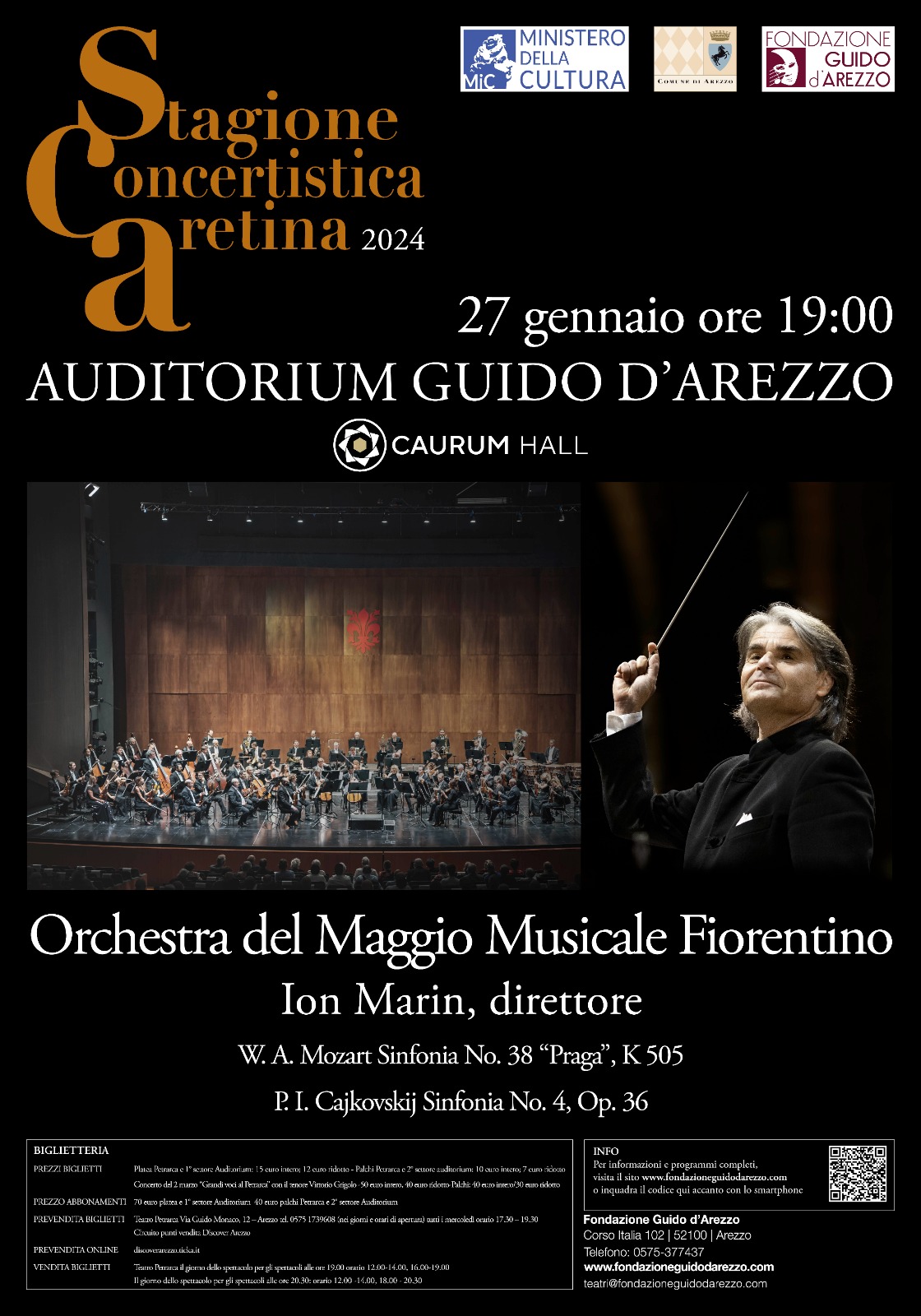 Orchestra del Maggio Musicale Fiorentino diretta dal Maestro Ion Marin 27 1 24